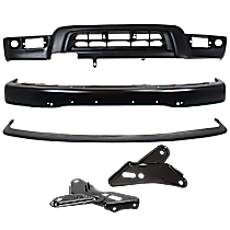 5-Piece Kit Front Bumper,  For Models With Sport Package and Fender Flare Holes, Painted Black, Sport Utility,  Includes (1) Bumper, (2) Bumper Bracket, (1) Bumper Trim, and (1) Valance