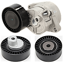 3-Piece Kit Accessory Belt Tensioner, Includes (1) Accessory Belt Idler Pulley, (1) Accessory Belt Tension Pulley, and (1) Accessory Belt Tensioner