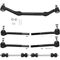 Front Center Link Kit, Non-Greasable, includes Sway Bar Links, and Tie Rod Ends