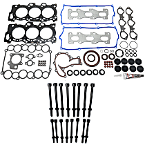 17-Piece Kit Engine Gasket Set, Overhaul, Multi-Layered Steel (MLS) Head Gasket, DOHC, 24 Valves, Includes (1) Cylinder Head Bolt and (1) Engine Gasket Set