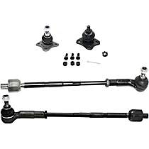 4-Piece Kit Front, Driver and Passenger Side Suspension Kit,  Includes (2) Ball Joint and (2) Tie Rod Assembly