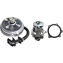 Water Pump Kit, 4.2 Liter Engine, With Gasket, includes Fan Clutch