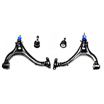 4-Piece Kit Front, Driver and Passenger Side, Lower Control Arm Kit, Non-Adjustable Type,  Includes (2) Ball Joint and (2) Control Arm