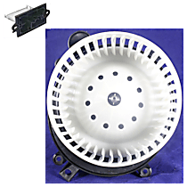 Blower Motor Kit, With Motor Wheel, Without Climate Control, includes Blower Motor Resistor