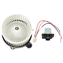 2-Piece Kit Blower Motor, Without Auto Climate Control,  Includes (1) Blower Motor and (1) Blower Motor Resistor - 