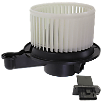 2-Piece Kit Blower Motor,  Includes (1) Blower Motor and (1) Blower Motor Resistor - Front