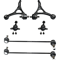 Front, Driver and Passenger Side, Lower Control Arm Kit, includes Ball Joints and Sway Bar Links