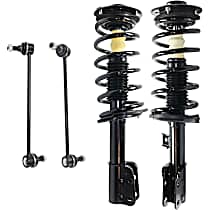 4-Piece Kit Front, Driver and Passenger Side Suspension Includes Loaded Strut and Sway Bar Link