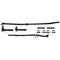 6-Piece Kit Front, Driver and Passenger Side Suspension Kit, Four Wheel Drive, With 1 (in) x 18 Threads,  Includes (2) Tie Rod Adjusting Sleeve and (4) Tie Rod End