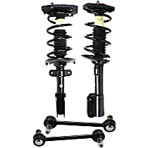 4-Piece Kit Rear, Driver and Passenger Side Suspension with Loaded Strut and Sway Bar Link