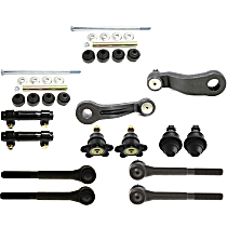 14-Piece Kit Front Suspension with Ball Joints, Idler Arm, Pitman Arm, Sway Bar Links, Tie Rod Adjusting Sleeves, and Tie Rod Ends