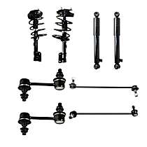8-Piece Kit Front and Rear, Driver and Passenger Side Suspension with Loaded Strut, Shock Absorber, and Sway Bar Link