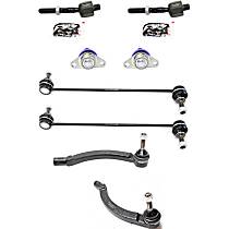 8-Piece Kit Front, Driver and Passenger Side Suspension, includes Ball Joint, Sway Bar Link, and Tie Rod End
