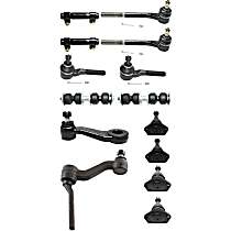 14-Piece Kit Front Suspension Kit, 4WD, With 11/16 (in) x 18 Threads,  Includes (4) Ball Joint, (1) Idler Arm, (1) Pitman Arm, (2) Sway Bar Link, (2) Tie Rod Adjusting Sleeve, and (4) Tie Rod End
