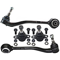 Front, Driver and Passenger Side, Lower, Rearward Control Arm Kit, All Wheel Drive, includes Ball Joints