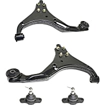 Front, Driver and Passenger Side, Lower Control Arm Kit, For Models Without Steering Stopper, includes Ball Joints