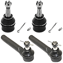 Front, Driver and Passenger Side Suspension Kit, includes Ball Joint and Tie Rod End