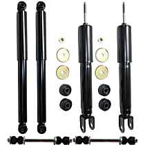 6-Piece Kit Driver and Passenger Side Suspension with Shock Absorber and Sway Bar Link