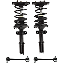 4-Piece Kit Rear, Driver and Passenger Side Suspension with Loaded Struts and Sway Bar Links
