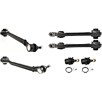 6-Piece Kit Front, Driver and Passenger Side, Lower, Forward and Rearward Control Arm Kit, RWD, Non-Adjustable Type, Includes (2) Ball Joint and (4) Control Arm