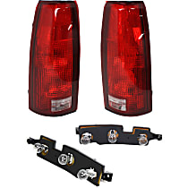 4-Piece Kit Driver and Passenger Side Halogen Tail Light, Without bulb(s), OE Replacement Includes (2) Tail Light and (2) Tail Light Circuit Board