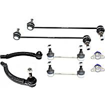 8-Piece Kit Front, Driver and Passenger Side Suspension Includes  Ball Joints, Sway Bar Links, and Tie Rod Ends
