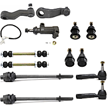 Front Suspension Kit, includes Ball Joint, Idler Arm, Idler Arm Bracket, Pitman Arm, Sway Bar Link, and Tie Rod End