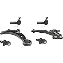 Front, Driver and Passenger Side, Lower Control Arm Kit, includes Ball Joints and Tie Rod Ends