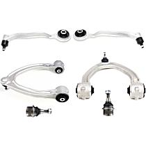6-Piece Kit Front, Driver and Passenger Side, Upper and Lower Control Arm, Rear Wheel Drive, includes Ball Joints