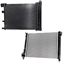 2-Piece Kit Radiator, 1.8L 4Cyl,  Includes (1) A/C Condenser and (1) Radiator