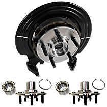 3-Piece Kit Rear, Passenger Side Knuckle, with Wheel Hub, Loaded Knuckle