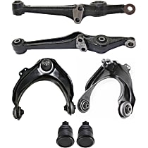 6-Piece Kit Front, Driver and Passenger Side, Upper and Lower Control Arm Kit, includes (2) Ball Joint and (4) Control Arm