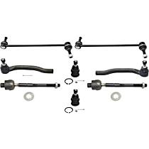 8-Piece Kit Front, Driver and Passenger Side Suspension, includes Ball Joint, Sway Bar Link, and Tie Rod End