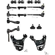 14-Piece Kit Front, Driver and Passenger Side, Upper Control Arm Kit, 4WD, Front, Standard, Standard Duty, With 11/16 (in) x 18 Threads