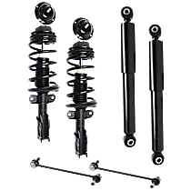6-Piece Kit Front and Rear Suspension Kit, 11.8 (in) Center to Center,  Includes (2) Loaded Strut, (2) Shock Absorber, and (2) Sway Bar Link