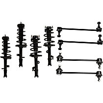 8-Piece Kit Front and Rear Suspension Kit, AWD, Without Sport Suspension, includes (4) Loaded Strut and (4) Sway Bar Link