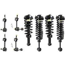 8-Piece Kit Driver and Passenger Side Suspension with Loaded Strut and Sway Bar Link