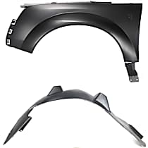 2-Piece Kit, Front, Driver Side Fender, Includes (1) Fender and (1) Fender Liner