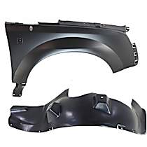 2-Piece Kit, Front, Passenger Side Fender, Includes (1) Fender and (1) Fender Liner