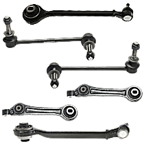 6-Piece Kit Front, Driver and Passenger Side Suspension Kit, Includes (4) Control Arm and (2) Sway Bar Link