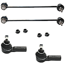 4-Piece Kit Front Sway Bar Link,  Wheel Drive,  Includes (2) Sway Bar Link and (2) Tie Rod End