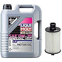 2-Piece Kit Oil Filter, Cartridge, GAS, 5.0L 8Cyl  Includes (1) Oil Filter, (1) Motor Oil