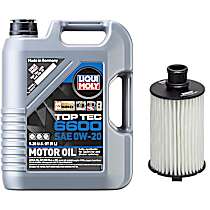 2-Piece Kit Oil Filter, Cartridge, GAS, 5.0L 8Cyl  Includes (1) Oil Filter, (1) Motor Oil