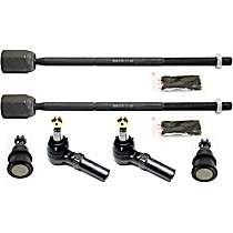 6-Piece Kit Front, Driver and Passenger Side Suspension, includes Ball Joint and Tie Rod End