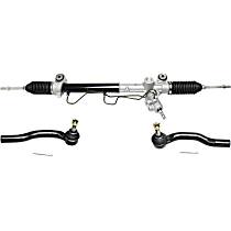 3-Piece Kit Front Suspension, includes Steering Rack and Tie Rod End