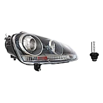 2-Piece Kit Passenger Side HID/Xenon Headlight, With bulb(s), OE Replacement, Hatchback,  Includes (1) Headlight and (1) Headlight Bulb