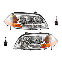 4-Piece Kit Halogen Headlights, With bulb(s), Includes (2) Headlight and (2) Headlight Bulb