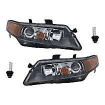 4-Piece Kit, Driver and Passenger Side HID/Xenon Headlight, With bulb(s), OE Replacement, Includes (2) Headlight and (2) Headlight Bulb