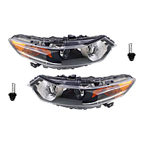 4-Piece Kit, Driver and Passenger Side HID/Xenon Headlight, With bulb(s), OE Replacement, CAPA Certified, Includes (2) Headlight and (2) Headlight Bulb