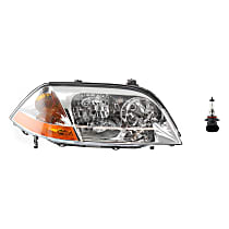 2-Piece Kit Halogen Headlights, With bulb(s), Includes (1) Headlight and (1) Headlight Bulb